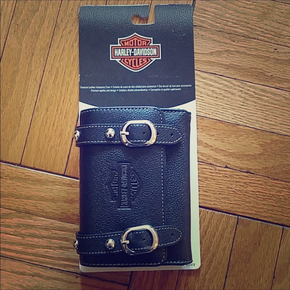 HARLEY-DAVIDSON phone leather accessory bag